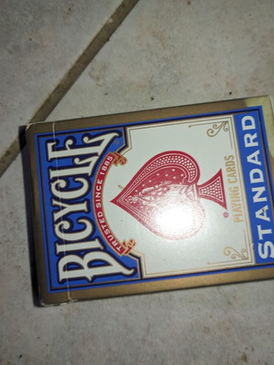 Bicycle Deck Standard Rider Back blue new