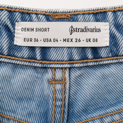 Stradivarius denim shorts like new, size S, blue