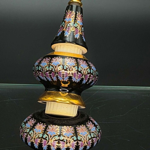 Vintage porcelain perfume bottle by Cosmetics Chaloulos used