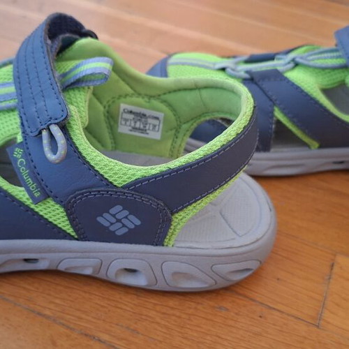 Techsun Wave children's sandals Columbia used, size 34, blue and green