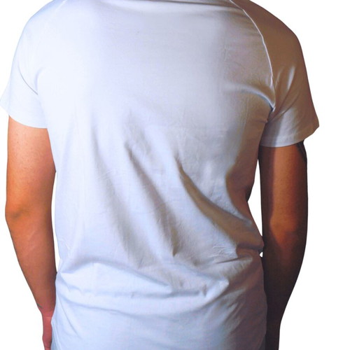 Legendary T-shirt Infinity white cotton-spandex, size L, new