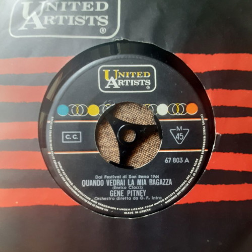 Gene Pitney Quando Vedrai La Mia Ragazza 7" single used, pop