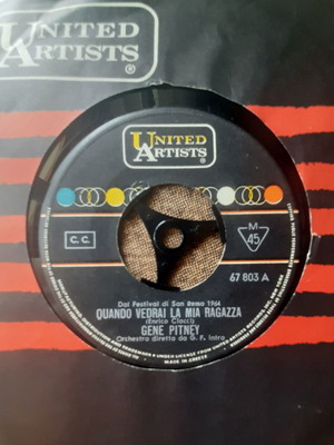 Gene Pitney Quando Vedrai La Mia Ragazza 7" single μεταχειρισμένο, pop