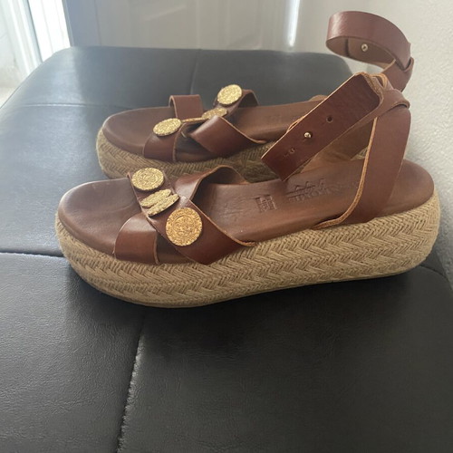 Komis & Komis platform sandals size 37, brown