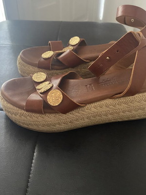 Komis & Komis platform sandals size 37, brown