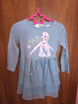 H&M toddler dress blue color size 92cm like new