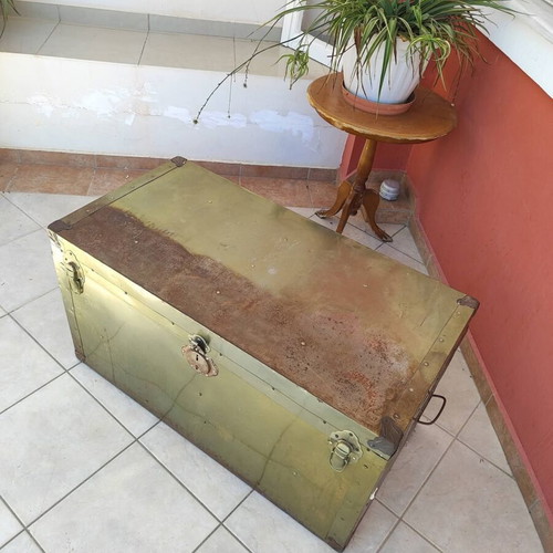 Vintage gold trunk