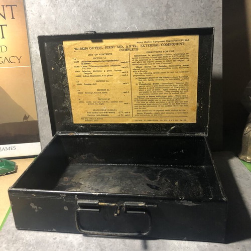 British Army First Aid Kit for Armoured Fighting Vehicles 1952 used