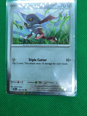 Pawniard Cosmos Holo Promo Pokémon 2023 SV Obsidian Flames like new