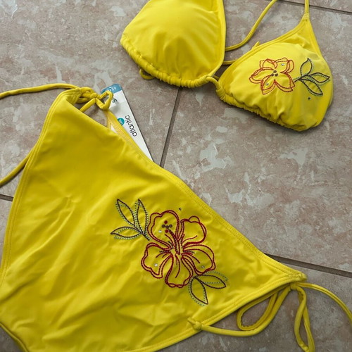 Swimsuit new yellow, unworn with tag, size S