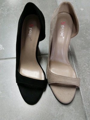 Pumps new black and beige, sizes 37 and 38