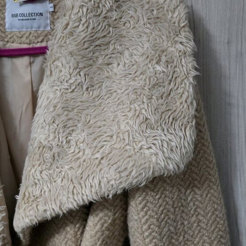 BSB draped coat beige like new