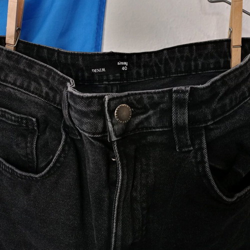Sinsay black high waisted flare jeans brand new size L