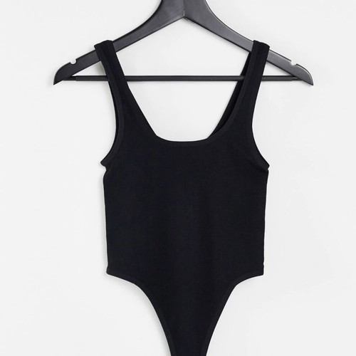 Thong bodysuit black size M, excellent condition
