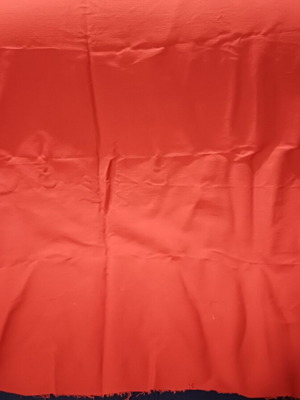 Elastic fabric like new, red, thick cotton 1.45m x 1.18m