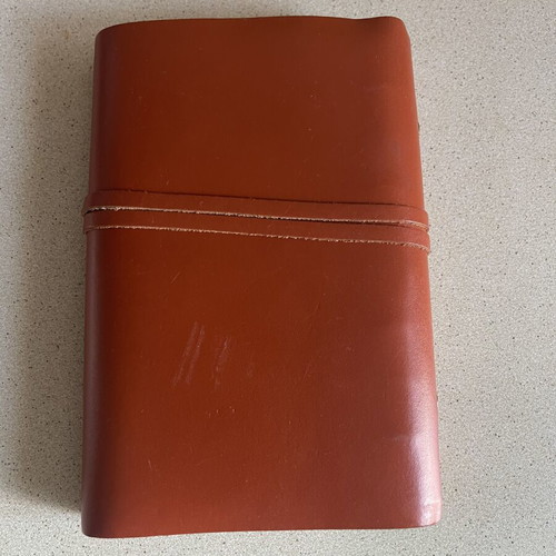 Zara Home Vintage Leather Planner Organizer like new, brown
