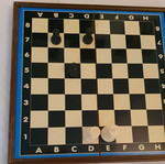 Magnetic chess game used