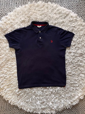 Μπλούζα Polo U.S. Polo Assn. μέγεθος M μεταχειρισμένη μπλε με κόκκινο λογότυπο
