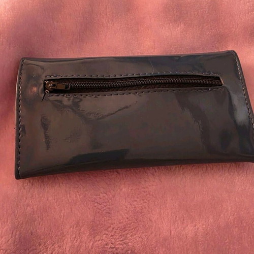 Lustrini tobacco pouch dark blue like new with zipper