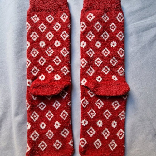 Socks new, size 36-40, white and red