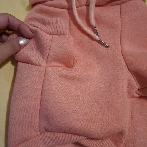Dog hoodie medium size 30 cm new with tags, salmon pink