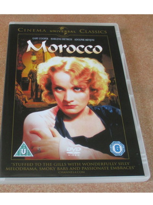 Morocco DVD like new, Universal region 2, drama, romance