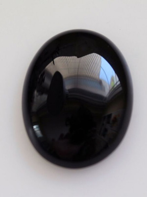 Cabochon Black Onyx 30x40mm new