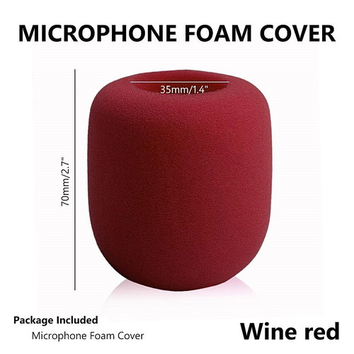 Microphone Windshield Sponge dark red new