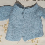 Baby cardigan without buttons