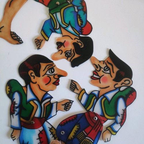Shadow theater puppets set new, professional plastic figures