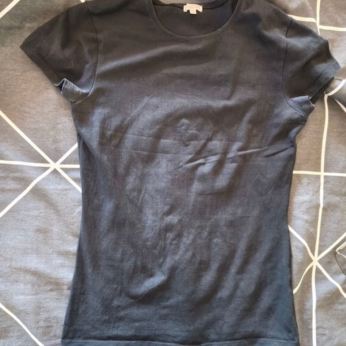 Massimo Dutti short-sleeve top used, black, size M