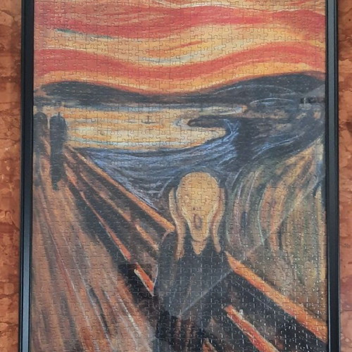 The Scream puzzle with frame new