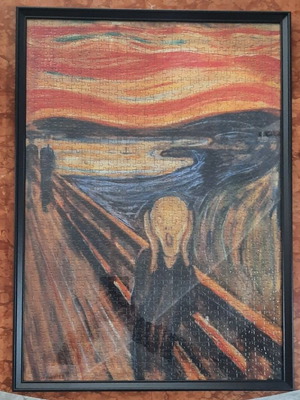 The Scream puzzle with frame new
