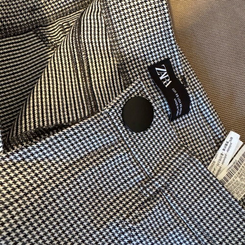 Zara women's pants like new, XS, white and gray