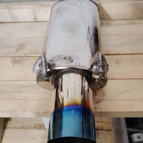 Exhaust tip free flow like new with silencer and genuine HKS tip