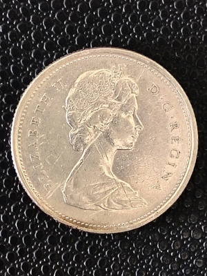 Canada 1968 silver 25 cent coin used
