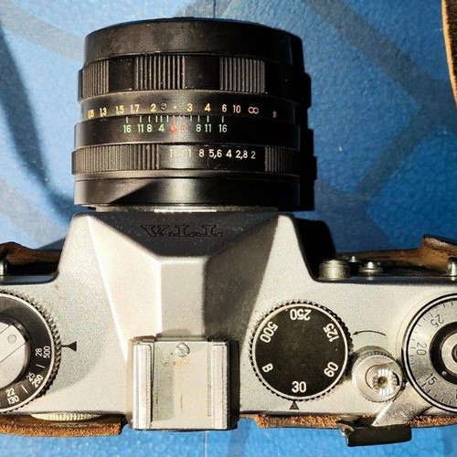 Zenit TTL vintage analog camera with Helios-44M 2/58 lens used