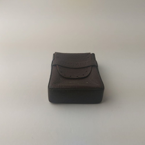 Leather case for cigarettes or cards Shumen used