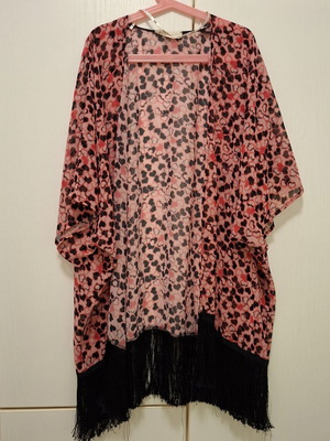 BSB kimono new, size S, black and pink