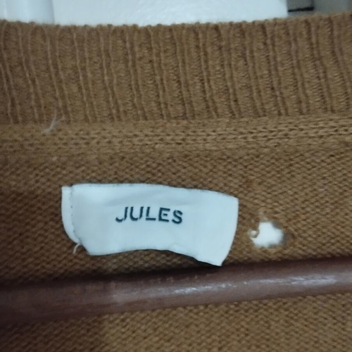 Jules men's mustard wool cardigan used, size XXL