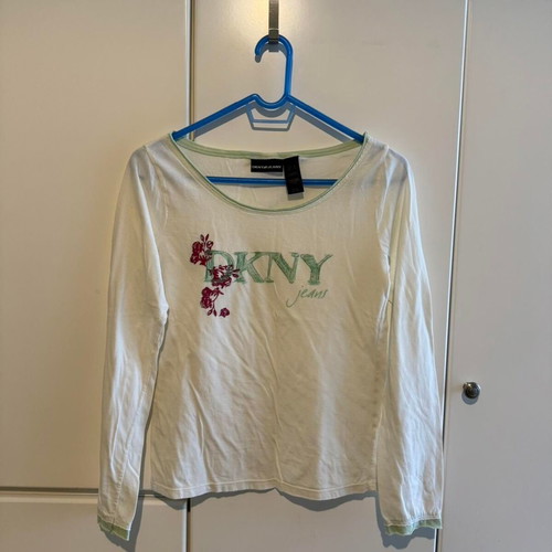 DKNY Jeans vintage long-sleeve blouse 90s like new, size Large