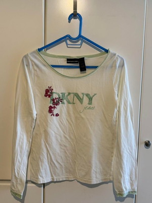 DKNY Jeans vintage long-sleeve blouse 90s like new, size Large