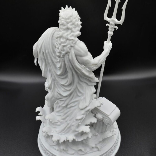 Poseidon 3D printed statue new, premium PLA