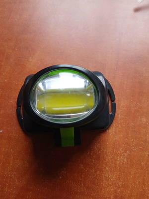 Bicycle light with battery used