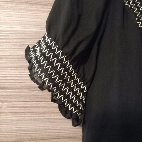 Marks & Spencer black blouse new, transparent with inner top