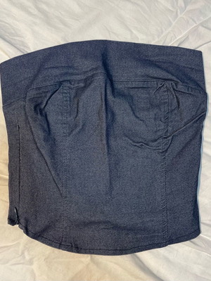 Dnim strapless top like new, size S, blue