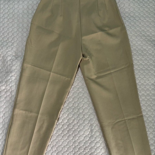 Beige Zara fabric pants office style, straight cut, like new, size M