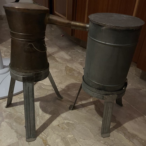 Copper Traditional Distillation Still 800ml with Cooler