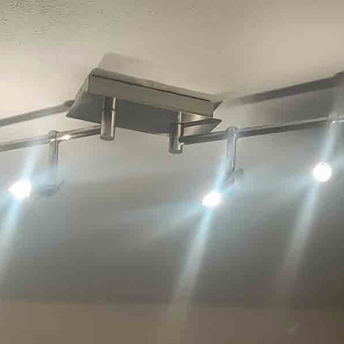 Ceiling lights used, set of two, 4 G9 bulbs each