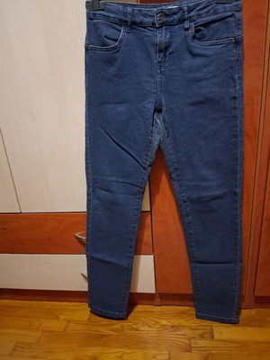 Jeans women's used, straight fit, blue, size S